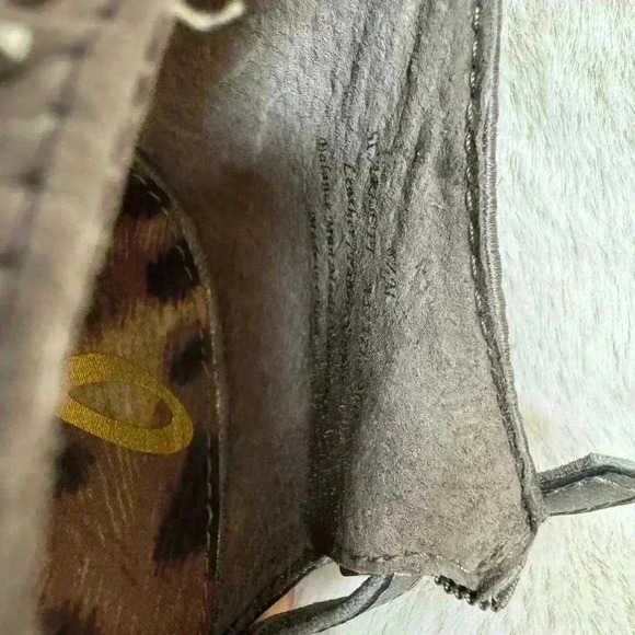 SAM EDELMAN SCARLETT SPIKE PEWTER CIPRIA LEATHER HEEL gray size: 8.5 - Picture 10 of 10